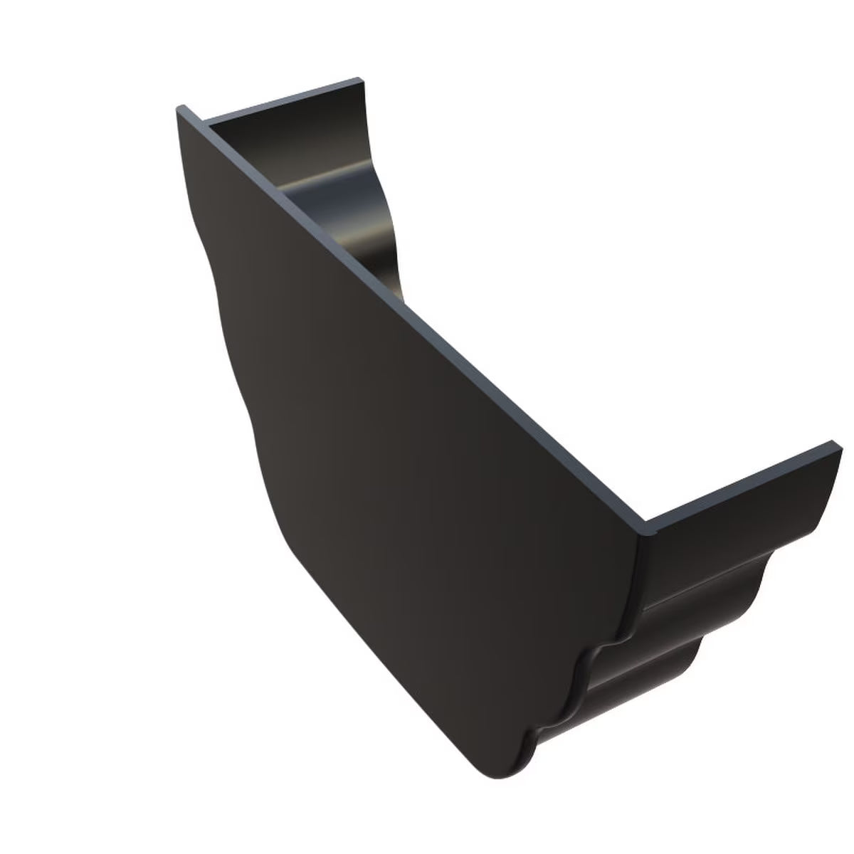 Freefoam Freeflow 135mm Ogee Gutter Internal Stop End - Black