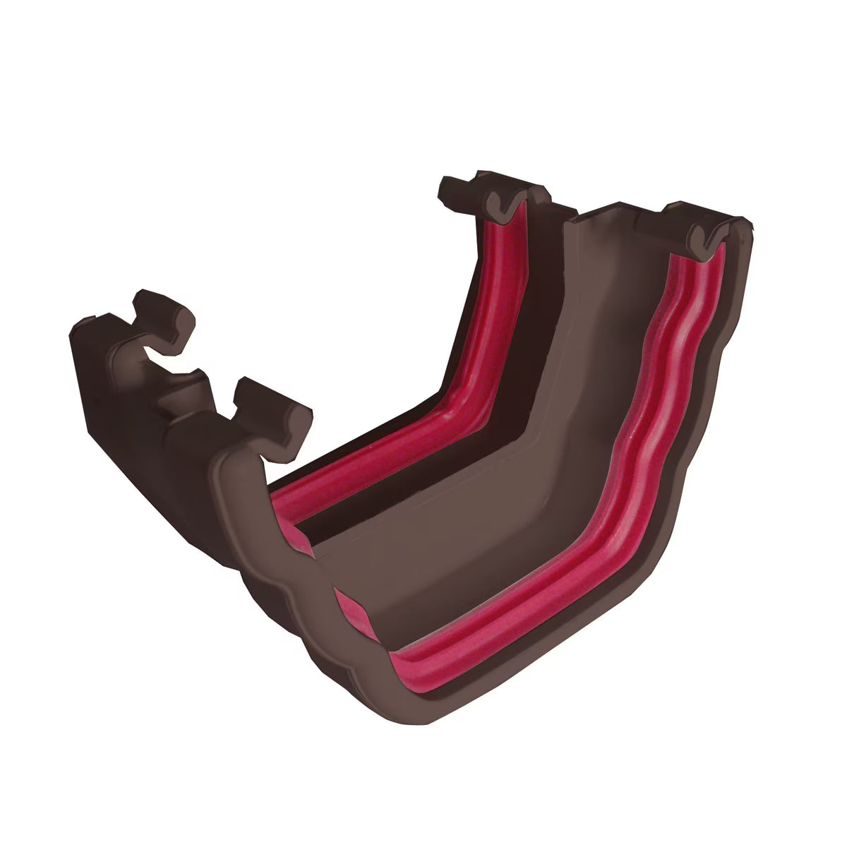 Freefoam Freeflow 135mm Ogee to Square Gutter Adaptor - Leather Brown