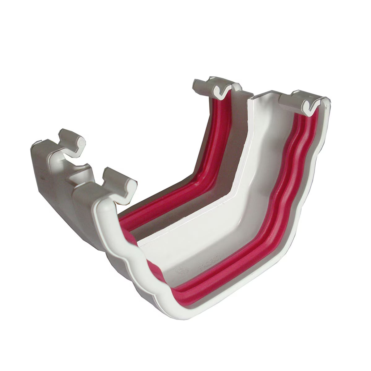 Freefoam Freeflow 135mm Ogee to Square Gutter Adaptor - White