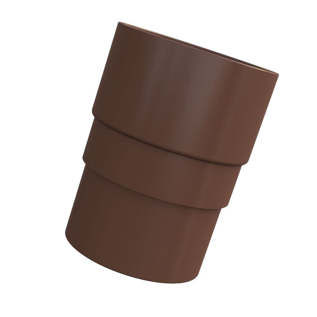 Freefoam Freeflow 68mm Round Downpipe Socket - Leather Brown