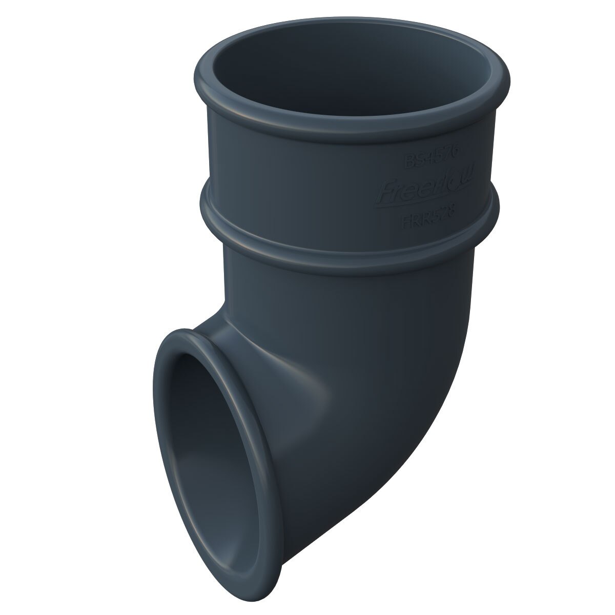 Freefoam Freeflow 68mm Round Downpipe Shoe - Anthracite Grey