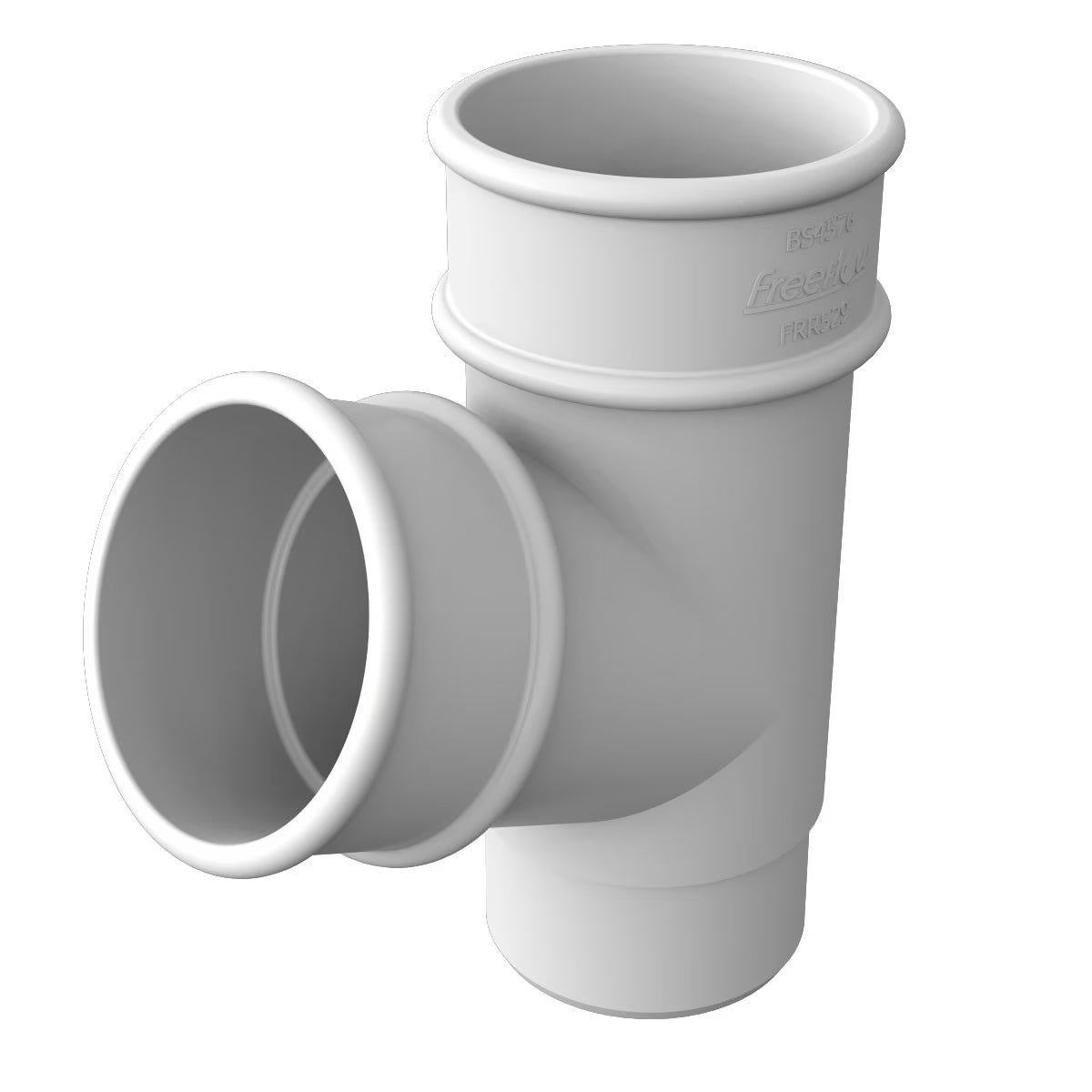 Freefoam Freeflow 68mm Round Downpipe 112 Degree Branch - White