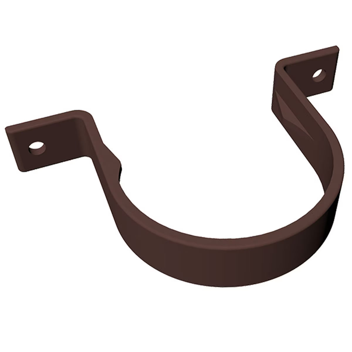 Freefoam Freeflow 68mm Round Downpipe Flush Pipe Clip - Leather Brown