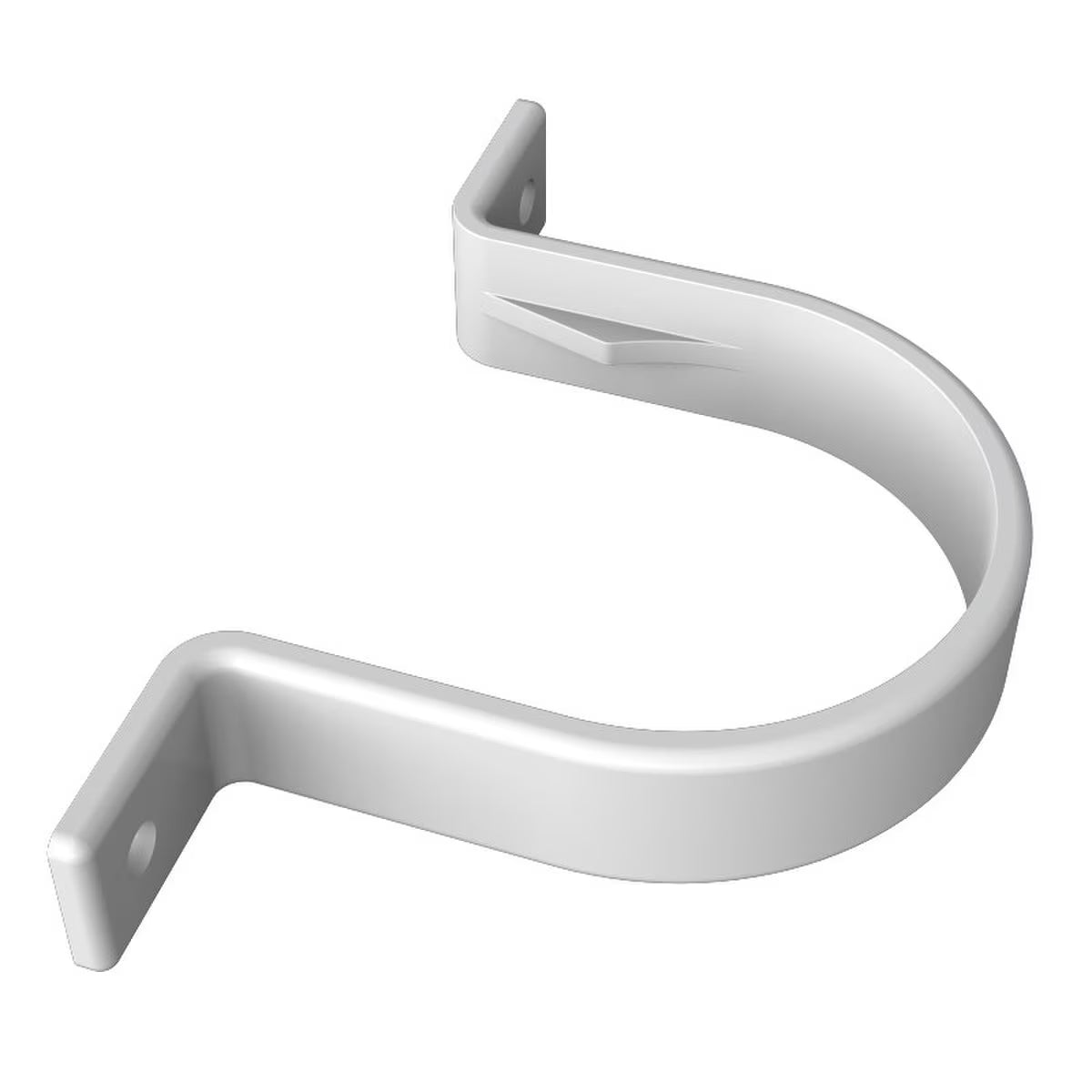 Freefoam Freeflow 68mm Round Downpipe Flush Pipe Clip - White