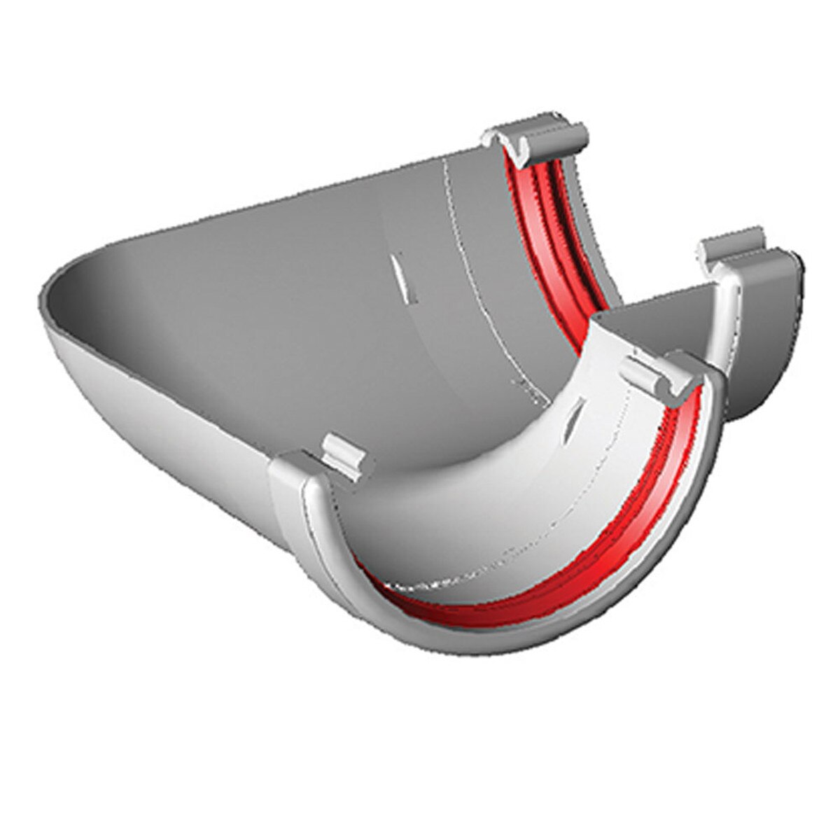Freefoam Freeflow 112mm Half Round Gutter 90 Degree Gutter Angle - White