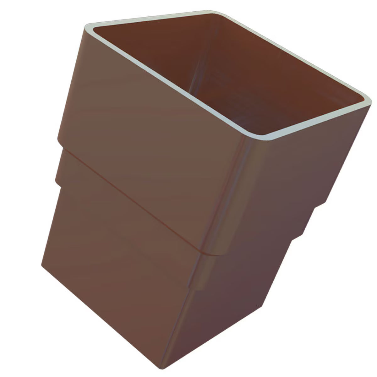 Freefoam Freeflow 65mm Square Downpipe Socket - Leather Brown