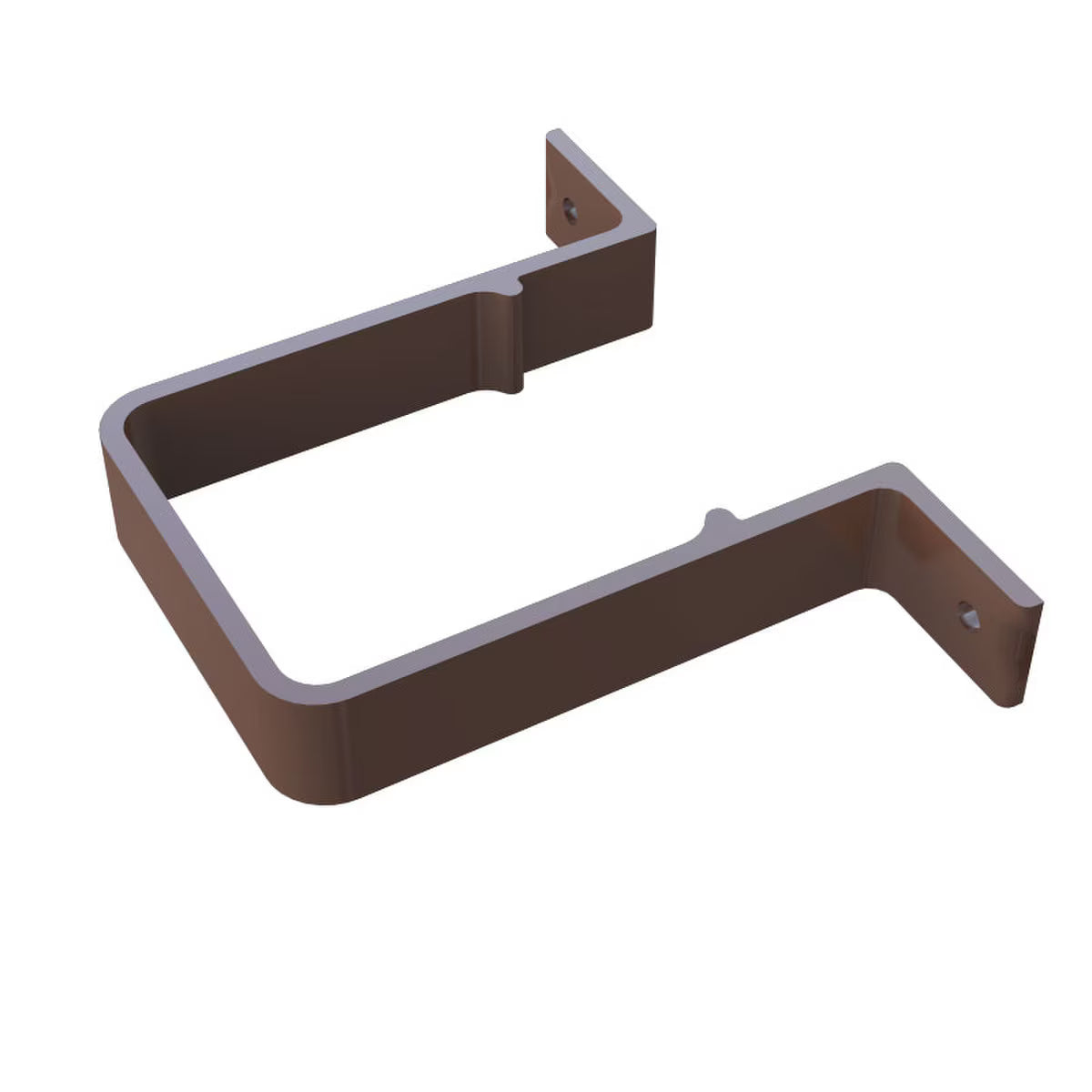 Freefoam Freeflow 65mm Square Downpipe Pipe Clip - Leather Brown