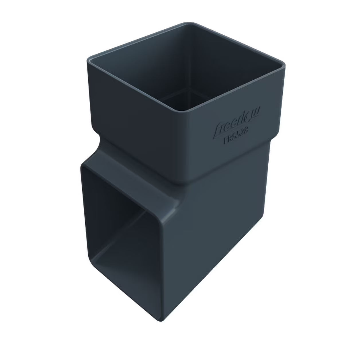 Freefoam Freeflow 65mm Square Downpipe Shoe - Anthracite Grey