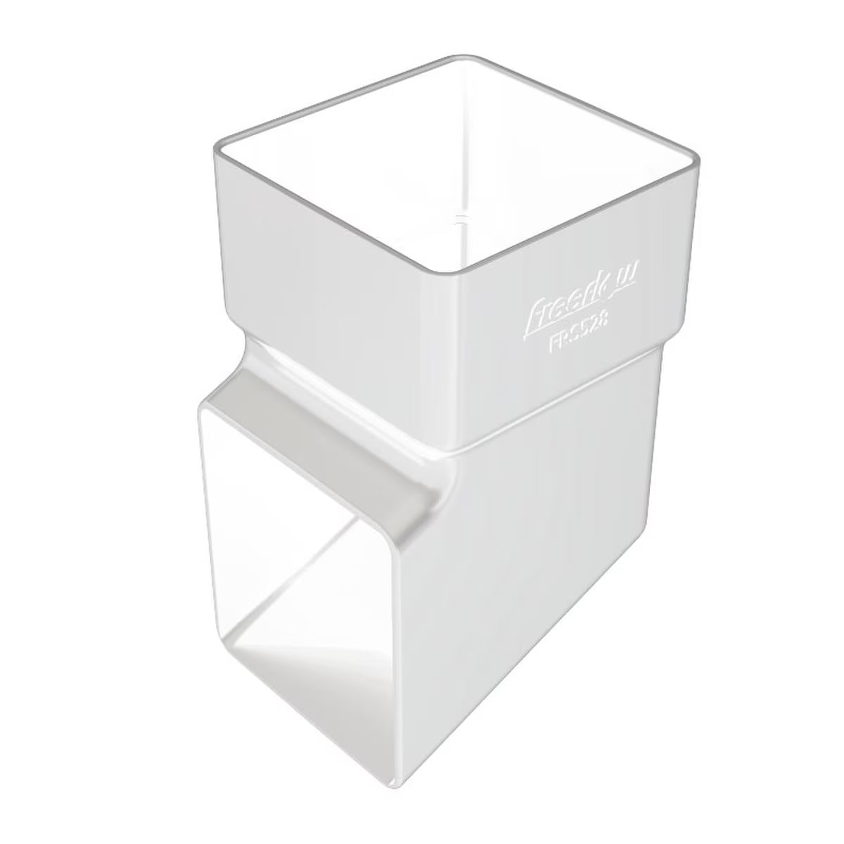 Freefoam Freeflow 65mm Square Downpipe Shoe - White