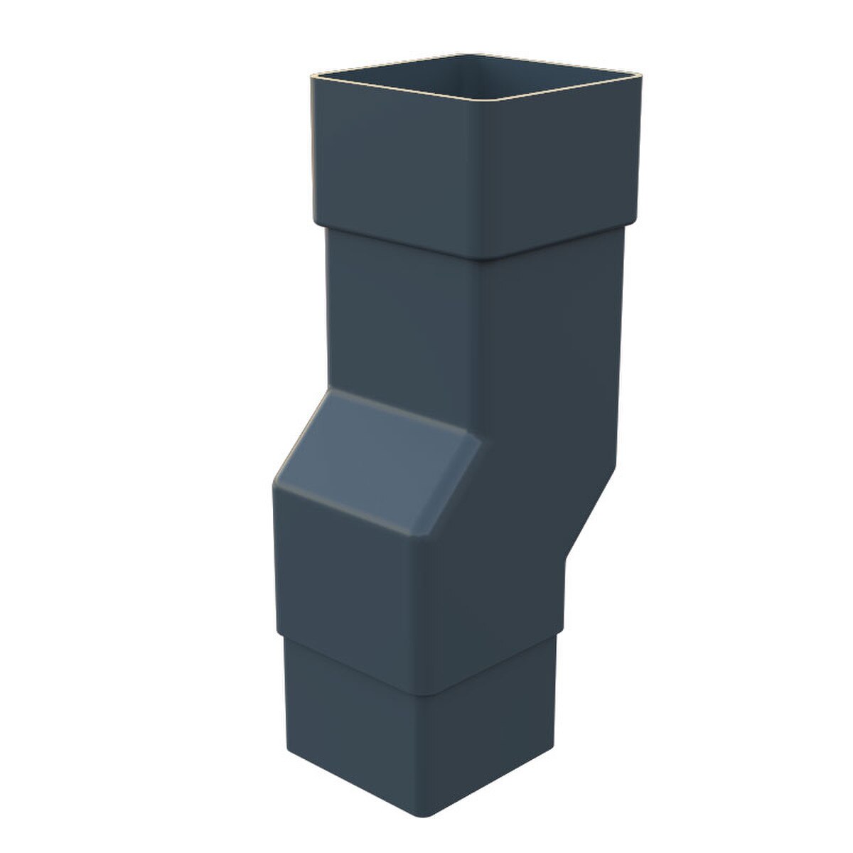 Freefoam Freeflow 65mm Square Downpipe Mini Offset - Anthracite Grey