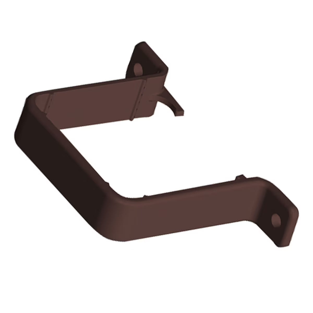 Freefoam Freeflow 65mm Square Downpipe Flush Pipe Clip - Leather Brown