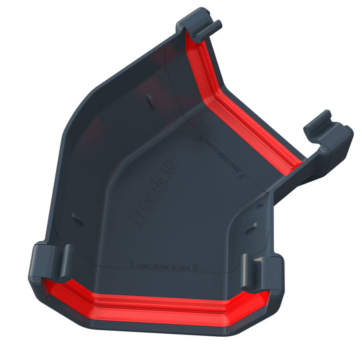 Freefoam Freeflow 114mm Square Gutter 135 Degree Gutter Angle - Anthracite Grey