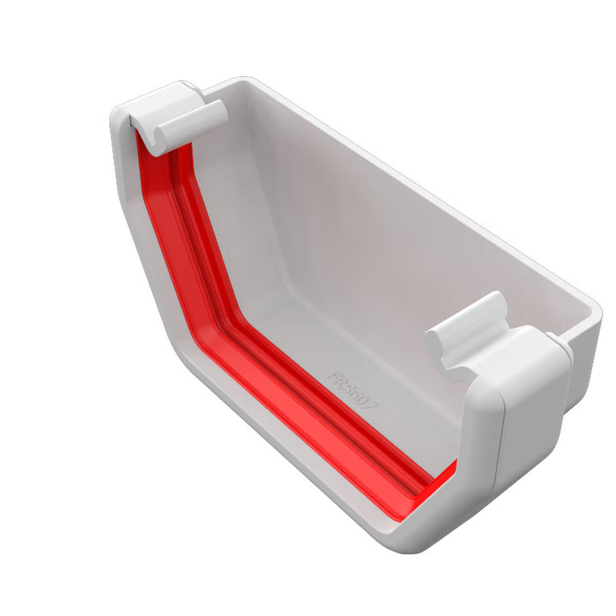 Freefoam Freeflow 114mm Square Gutter External Stop End - White