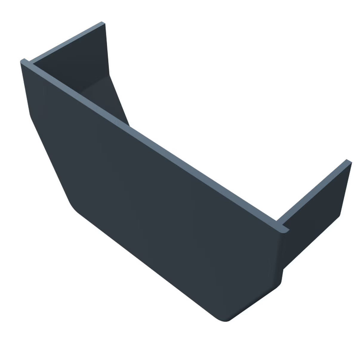 Freefoam Freeflow 114mm Square Gutter Internal Stop End - Anthracite Grey