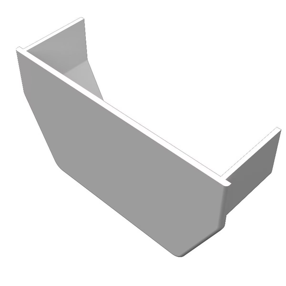 Freefoam Freeflow 114mm Square Gutter Internal Stop End - White