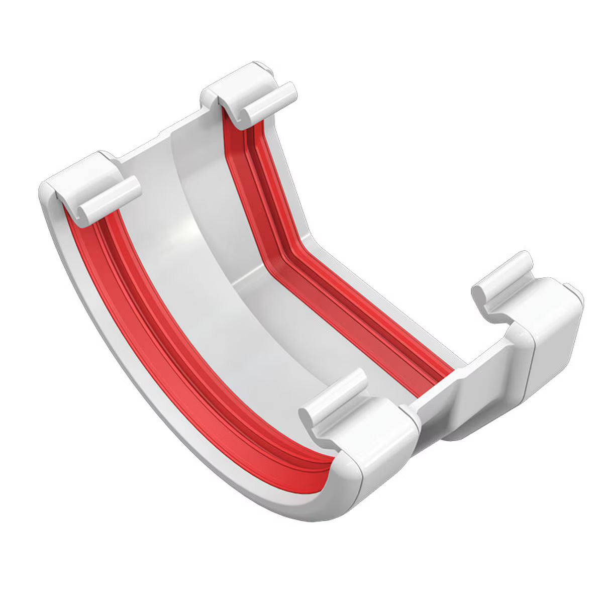 Freefoam Freeflow 114mm Square Gutter Square-to-Round Gutter Adaptor - White