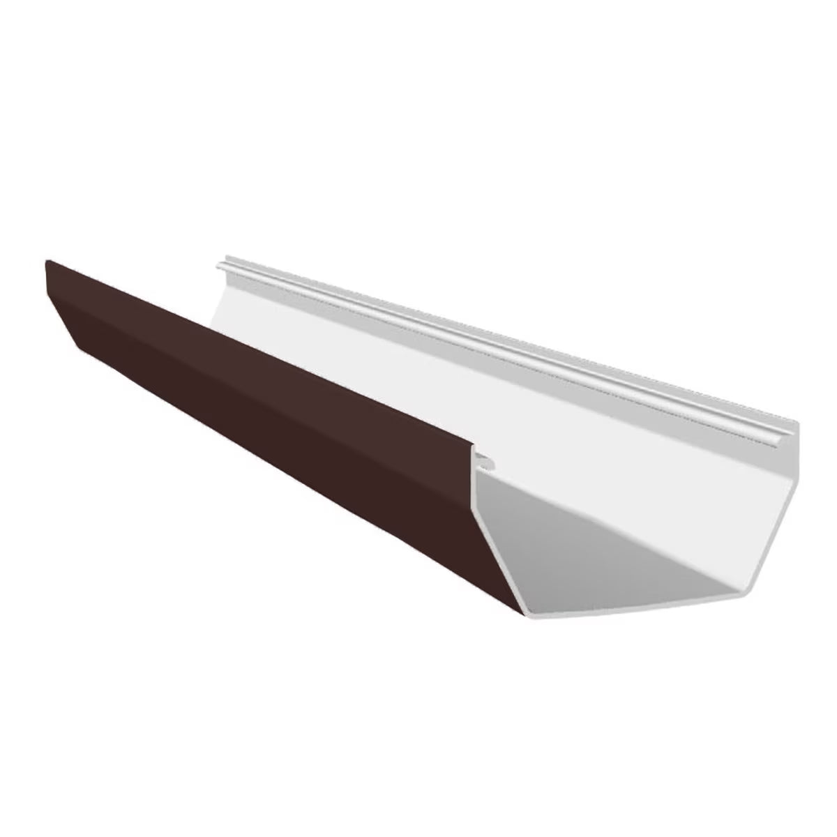 Freefoam Freeflow 114mm Square Gutter - 4m - Leather Brown