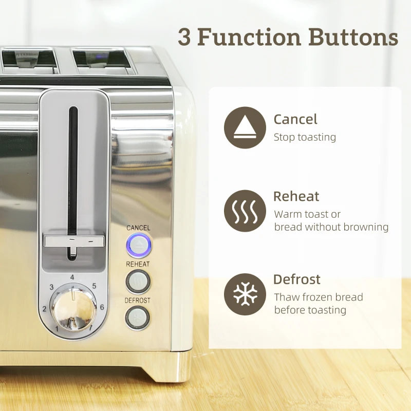 Retro 3000W Grey Kettle and Toaster Set - Stylish Kitchen Appliances for Modern Homes