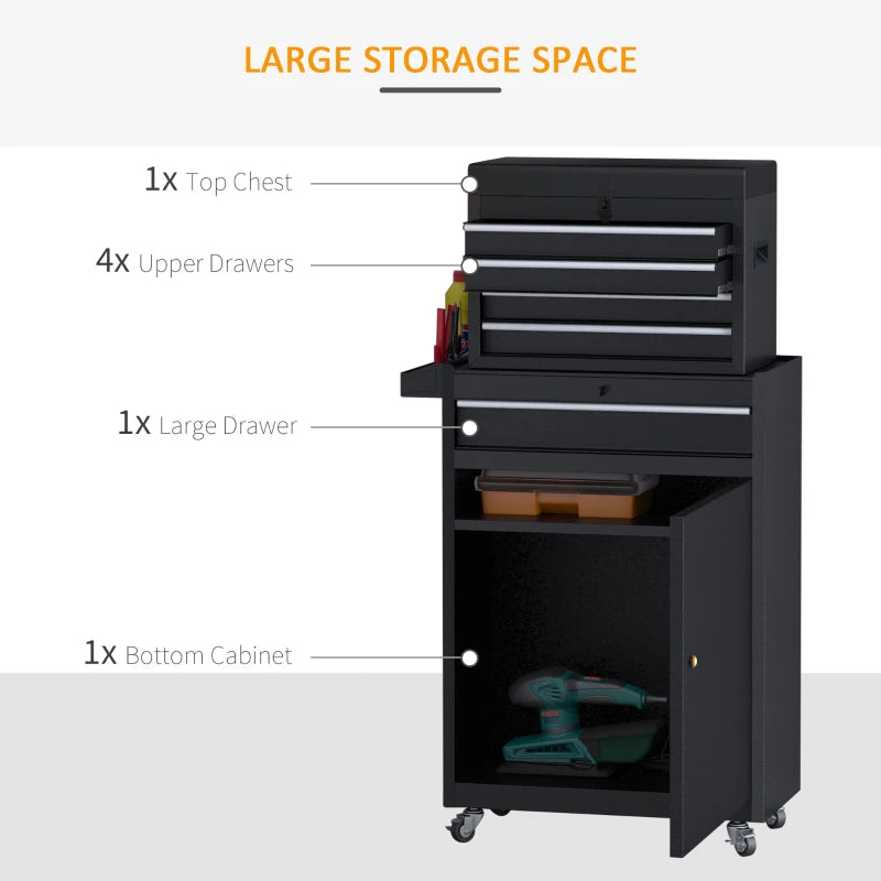 2-in-1 Metal Tool Storage Cabinet