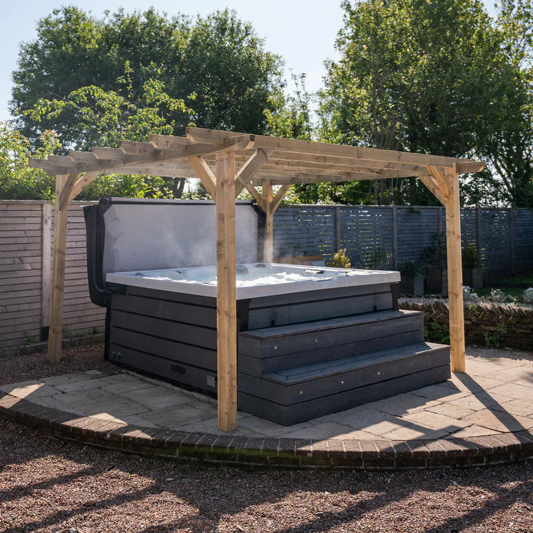 Ruby Ready Sawn Flat Roof Pergola