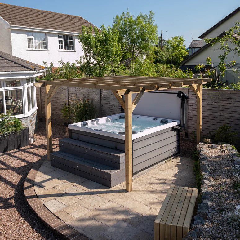 Ruby Ready Sawn Flat Roof Pergola