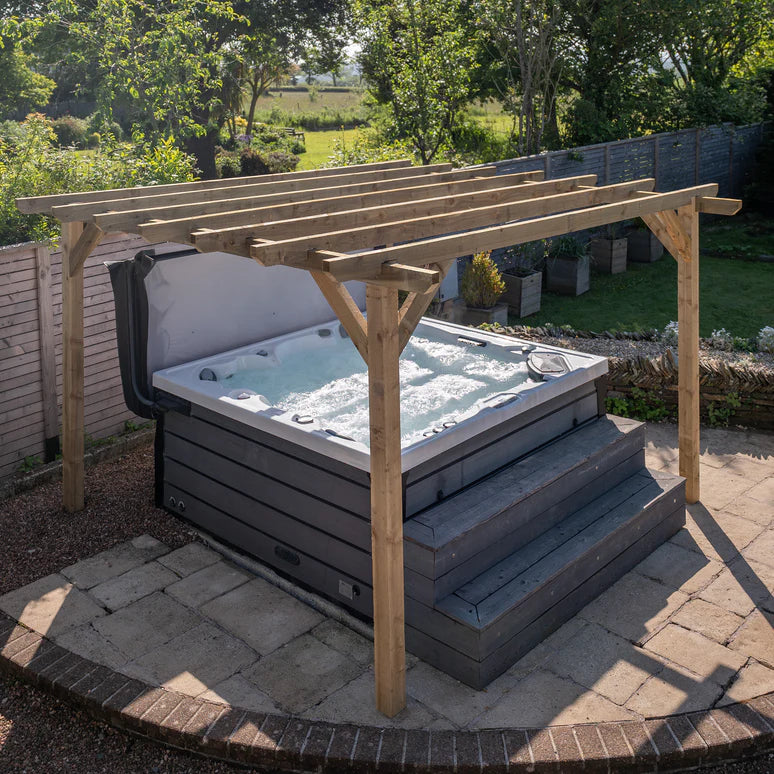 Ruby Ready Sawn Flat Roof Pergola