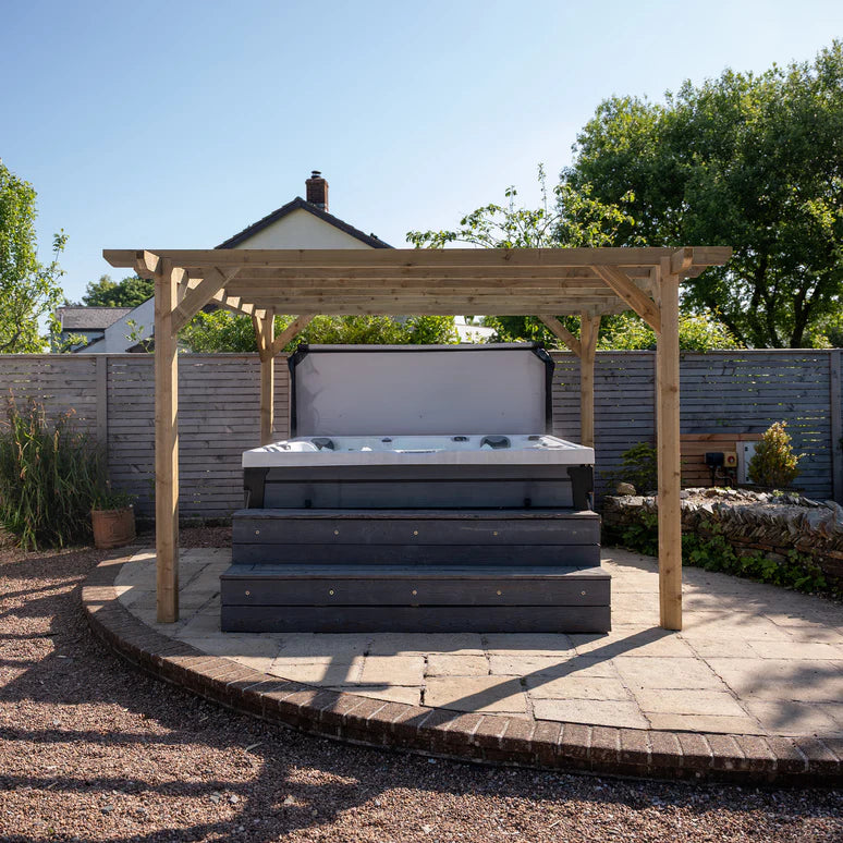 Ruby Ready Sawn Flat Roof Pergola