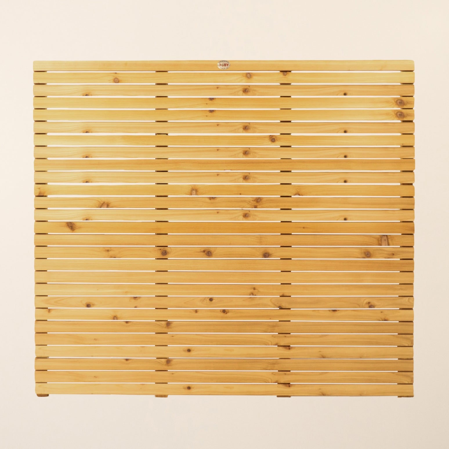 Cedar / Larch Slatted Fence Panels with 6mm Spacings for Modern Garden Fencing