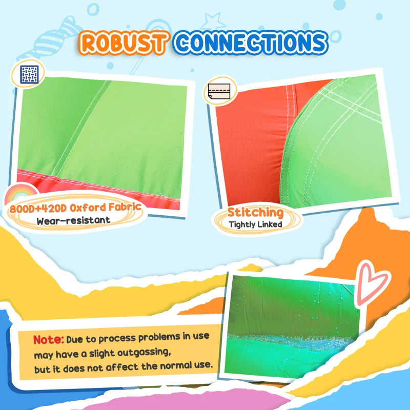 Inflatable Bounce Castle with Slide and Pool for Kids Ages 3-10 Fun Outdoor Activity