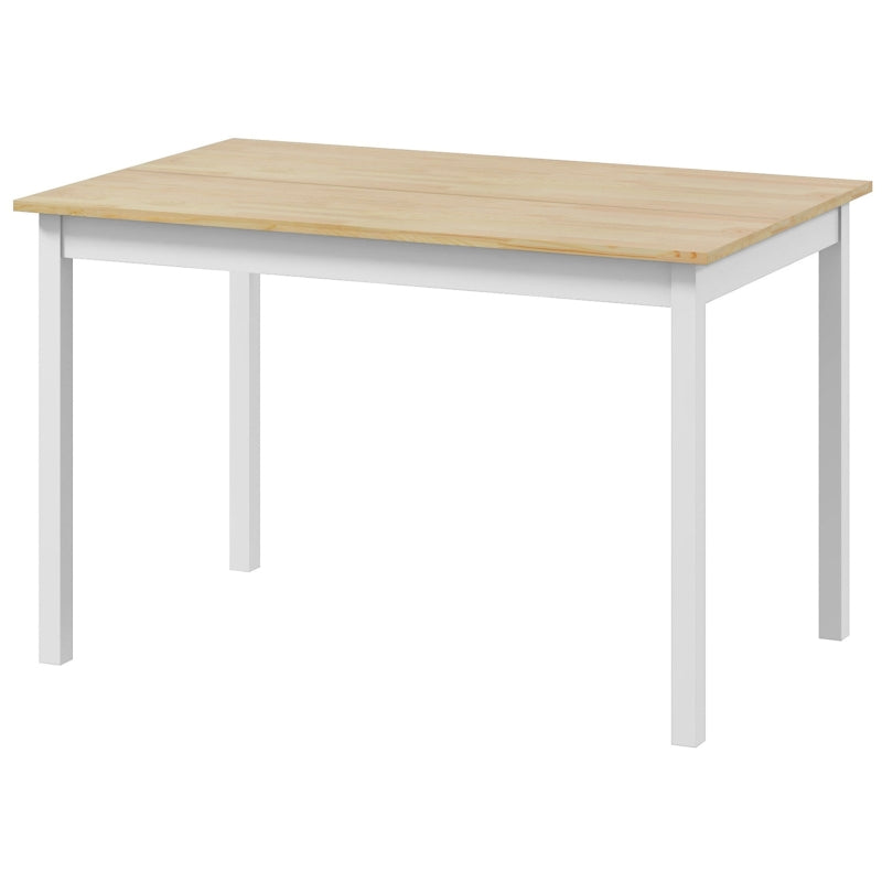 Rustic Four-Seater Farmhouse-Style Wooden Dining Table - Perfect for Family Meals and Country Decor