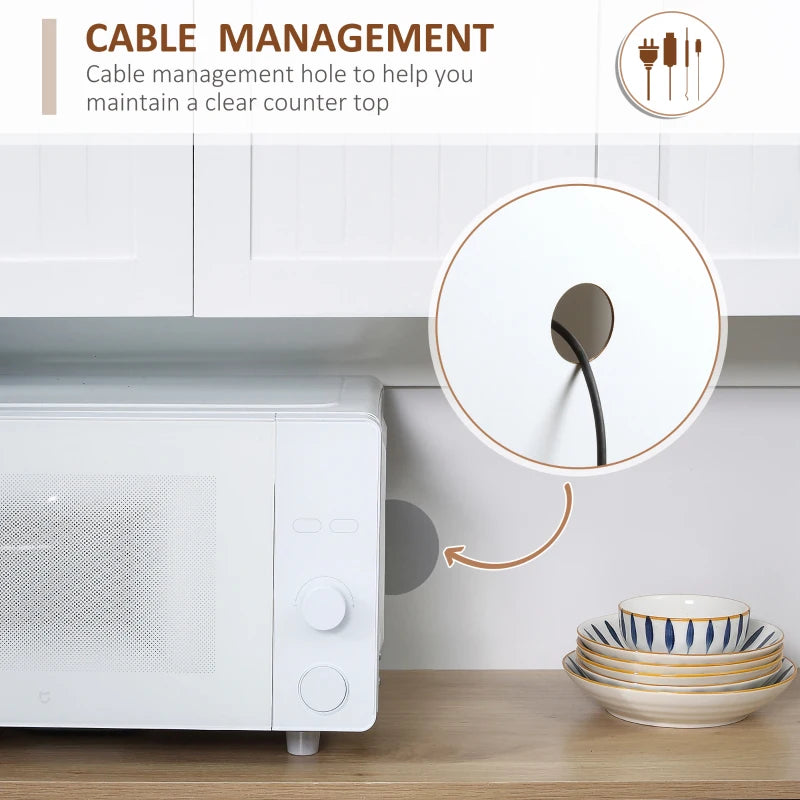 Modern 180cm Freestanding Kitchen Cabinet with Open Countertop and Ample Storage Space