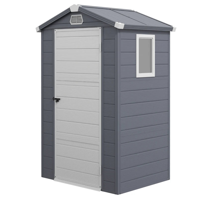 4ft x 3ft Grey Storage Shed