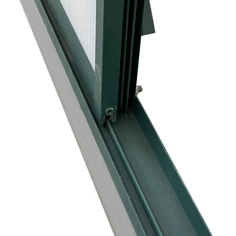 Green Polycarbonate Walk-in Greenhouse Kit with Adjustable Roof Vent