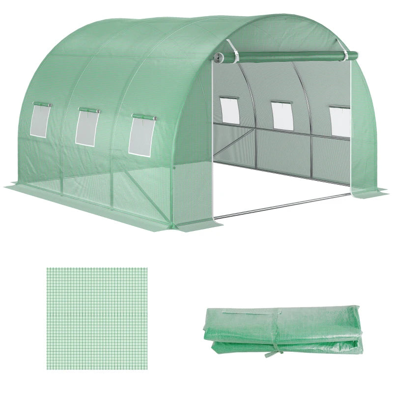 Greenhouse PE Cover for 3x3m Tunnel Greenhouse - Winter Garden Plant Protection