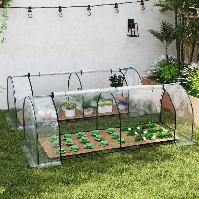 Durable Tunnel Greenhouse with Roll-Up Door