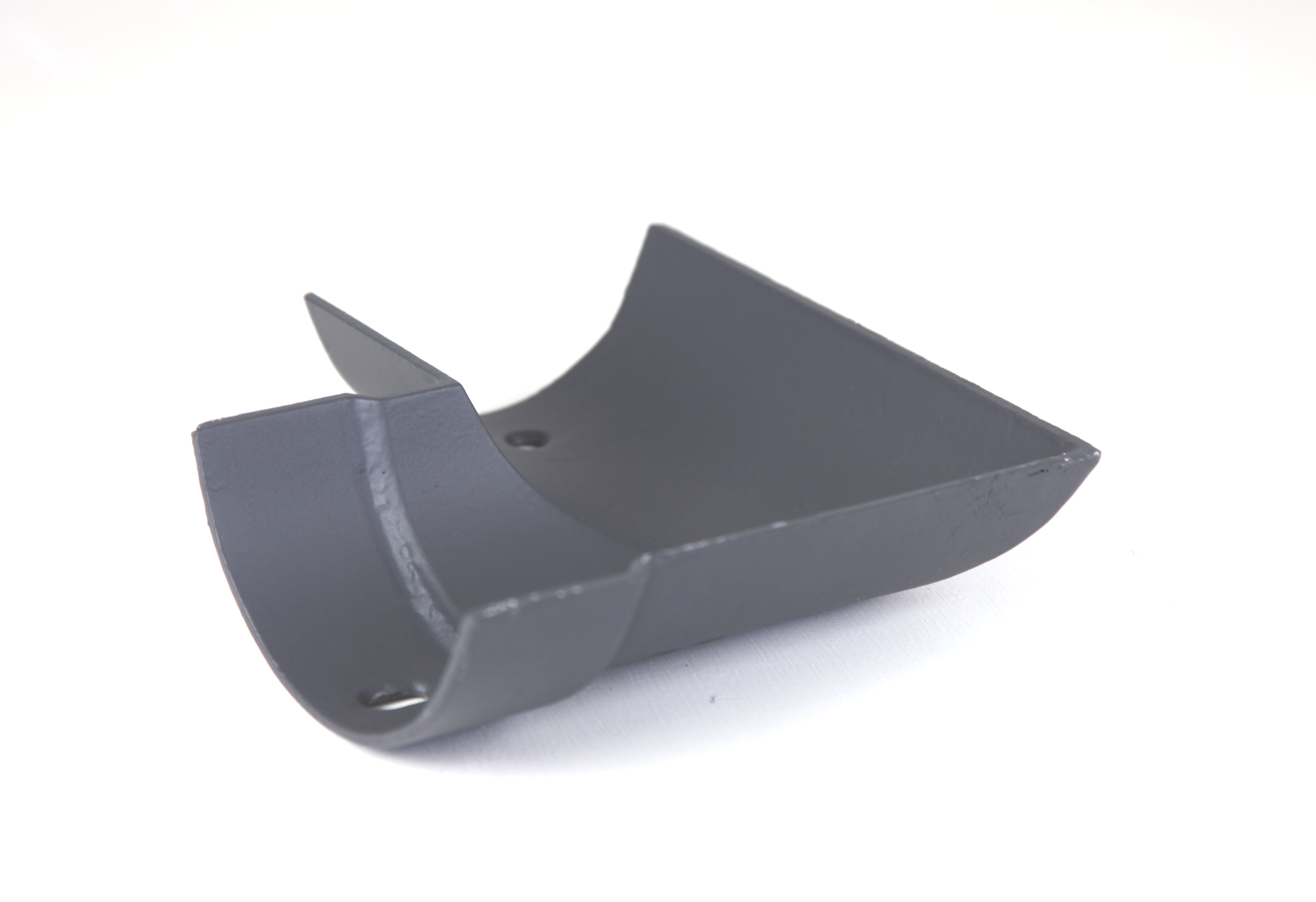 Hargreaves Cast Iron 100mm Left Hand Plain Half Round Square Angle - Primed