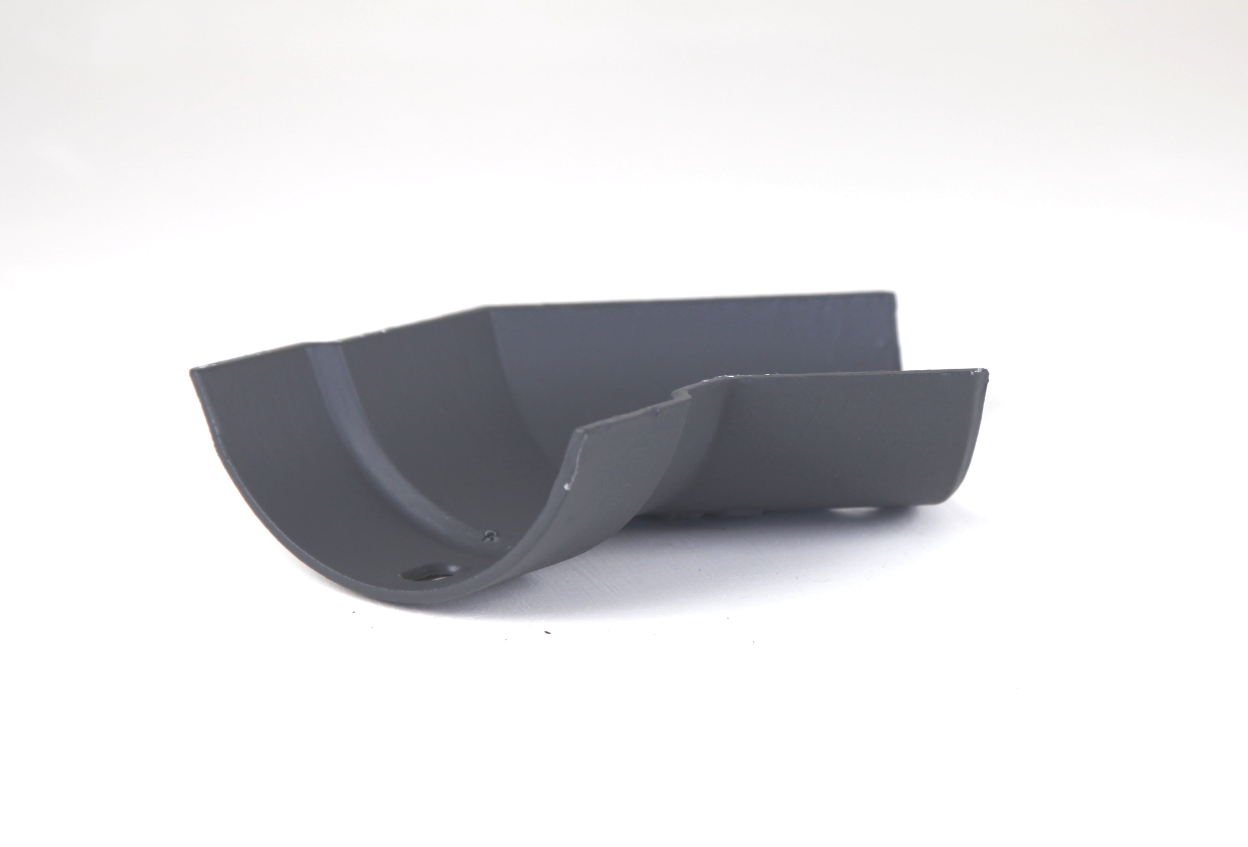 Hargreaves Cast Iron 100mm Right Hand Plain Half Round Obtuse Angle - Primed