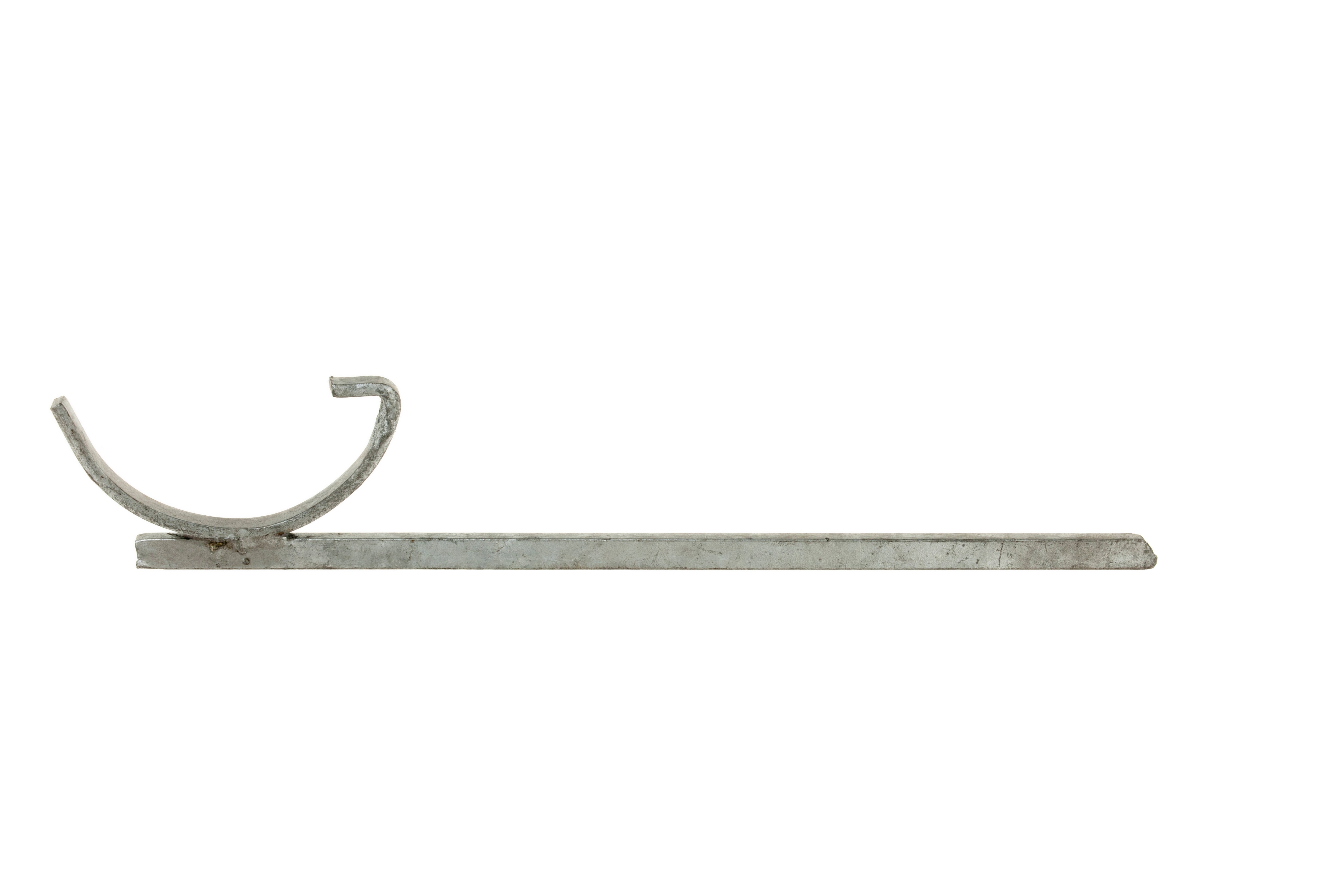 Hargreaves Cast Iron 100mm Half Round Steel Square Bar Drainive In Bracket - Primed