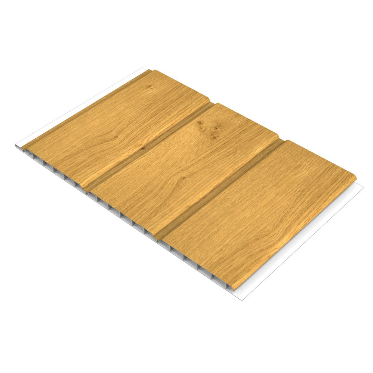 Freefoam 300mm Hollow uPVC Soffit Board – Tongue & Groove Panelled Roofline Soffit 5m x 10mm – All Colours