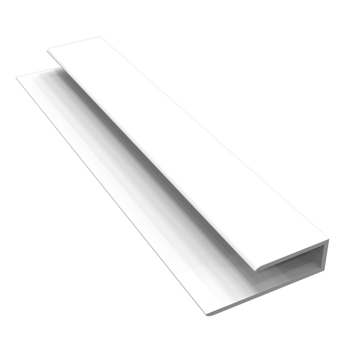 Freefoam 5m uPVC J Trim – Soffit Starter & Edge Finishing Trim 30mm x 10mm – All Colours