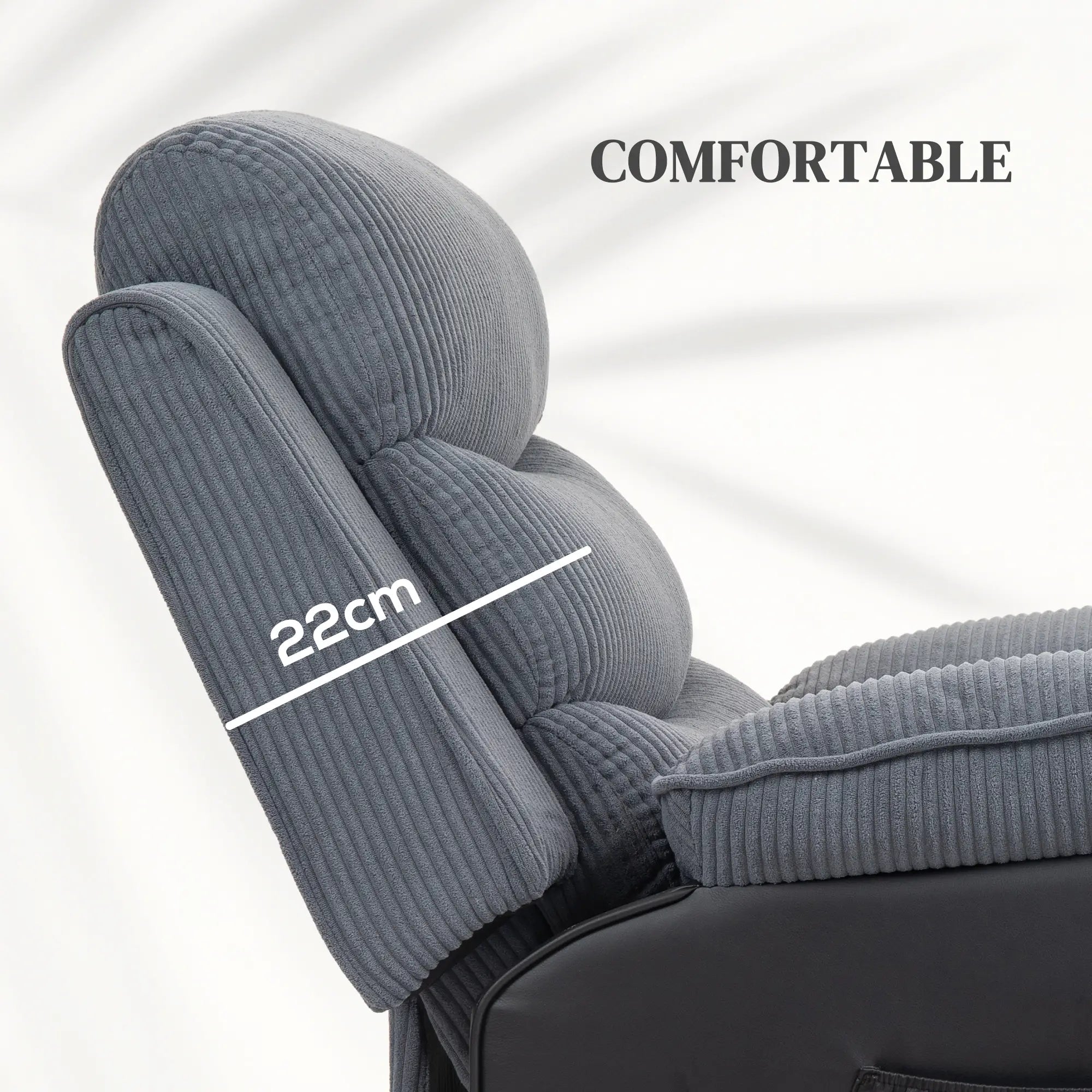Overstuffed Dark Grey Electric Lift Recliner Chair for Elderly – Power Riser Armchair with 150° Recline, Footrest, USB Charging Port & Supportive Padding – Adjustable Mobility Sofa for Seniors