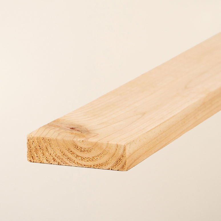 3" x 1" Planed British Cedar Timber Board – Smooth Cedar Wood for Cladding & Outdoor Use