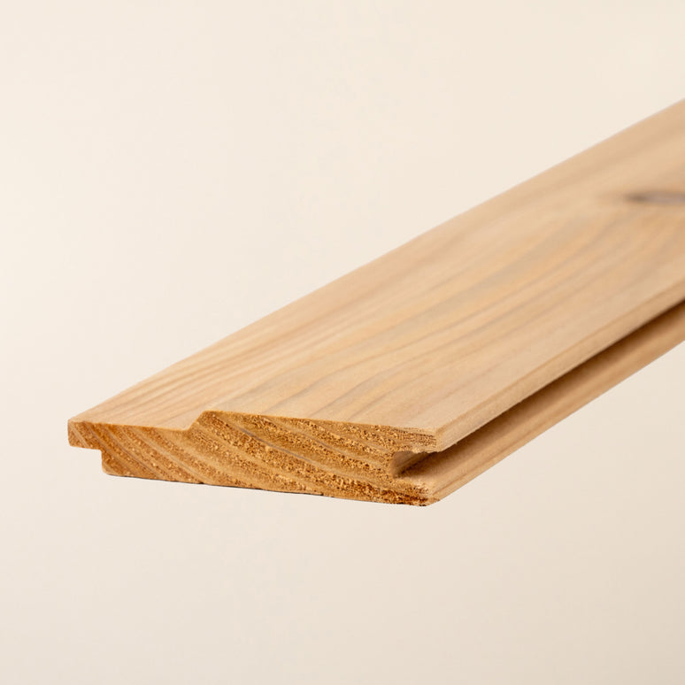 Cedar Shadow Gap Cladding Board 95mm x 19mm – British Grown Timber for External & Internal Walls