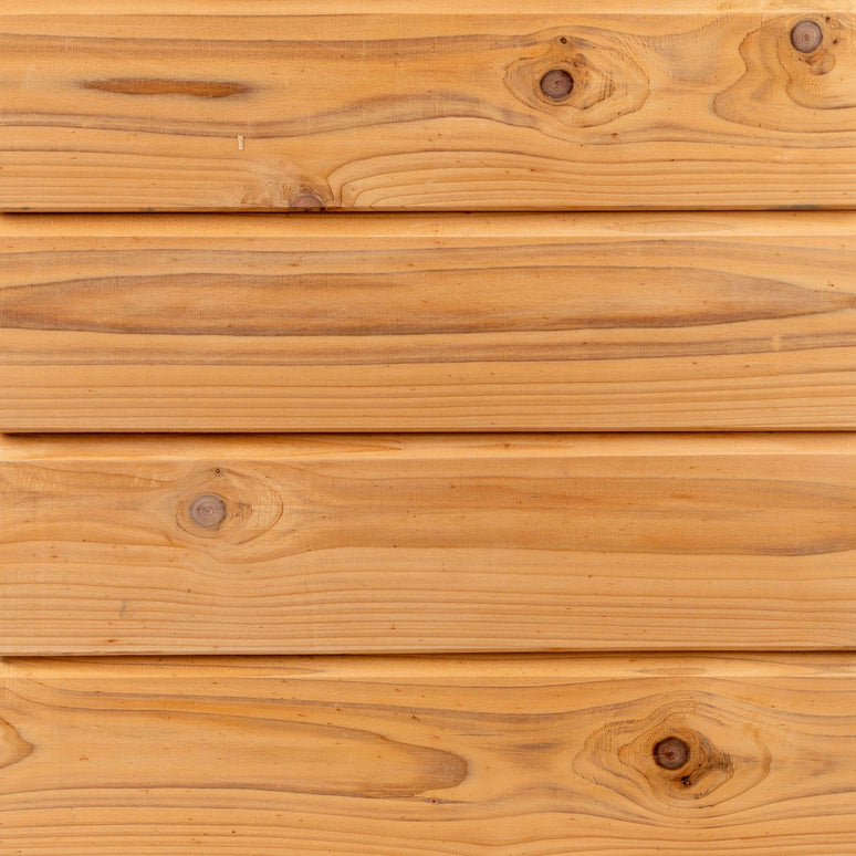 Home-Grown British Cedar Shiplap Board – 95mm x 19mm – Smooth Planed Timber Cladding