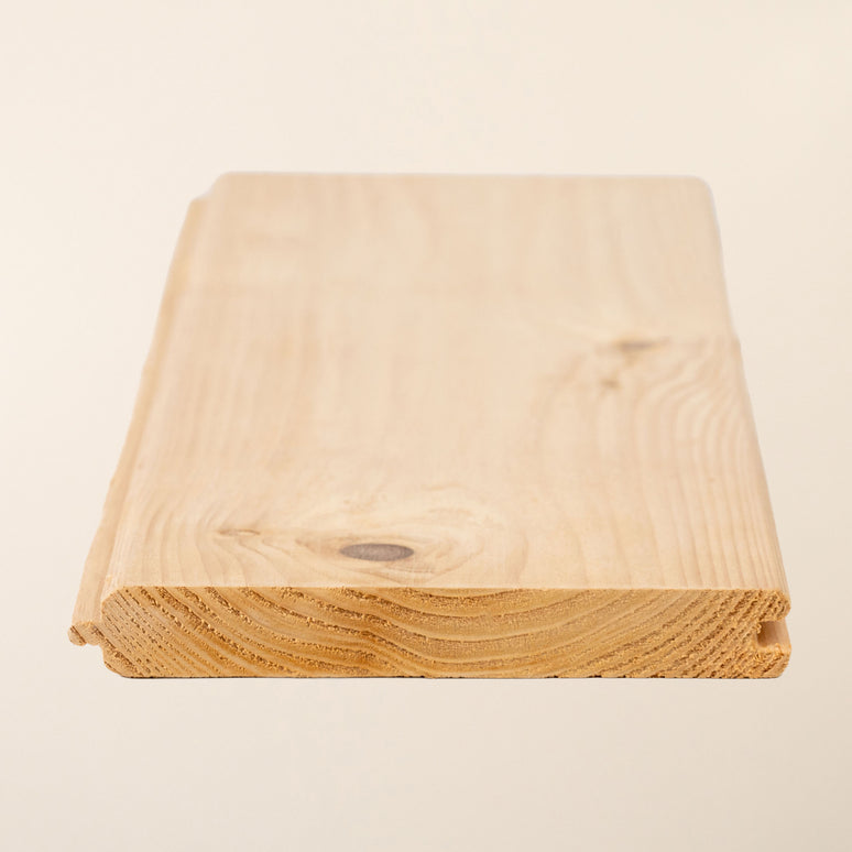 British Cedar Tongue & Groove Timber Cladding Board 145mm x 19mm – Planed Smooth Cedar Wood for Fencing, Sheds & Garden Buildings