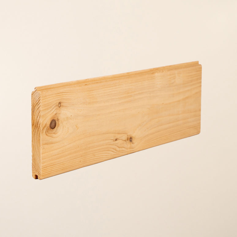 British Cedar Tongue & Groove Timber Cladding Board 145mm x 19mm – Planed Smooth Cedar Wood for Fencing, Sheds & Garden Buildings