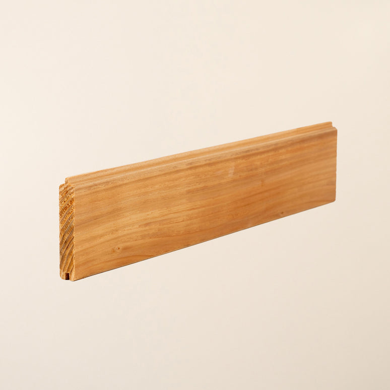 British Cedar Tongue & Groove Cladding Board 95mm x 19mm – Planed Smooth Cedar Timber for Garden Rooms, Sheds & Exterior Walls