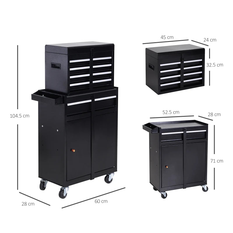 2-in-1 Metal Tool Storage Cabinet