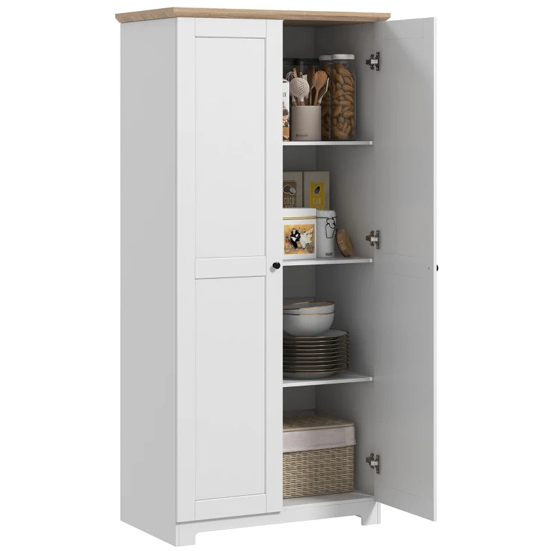 Modern 172cm Freestanding Kitchen Cupboard with Doors and Shelves for Dining Room Storage