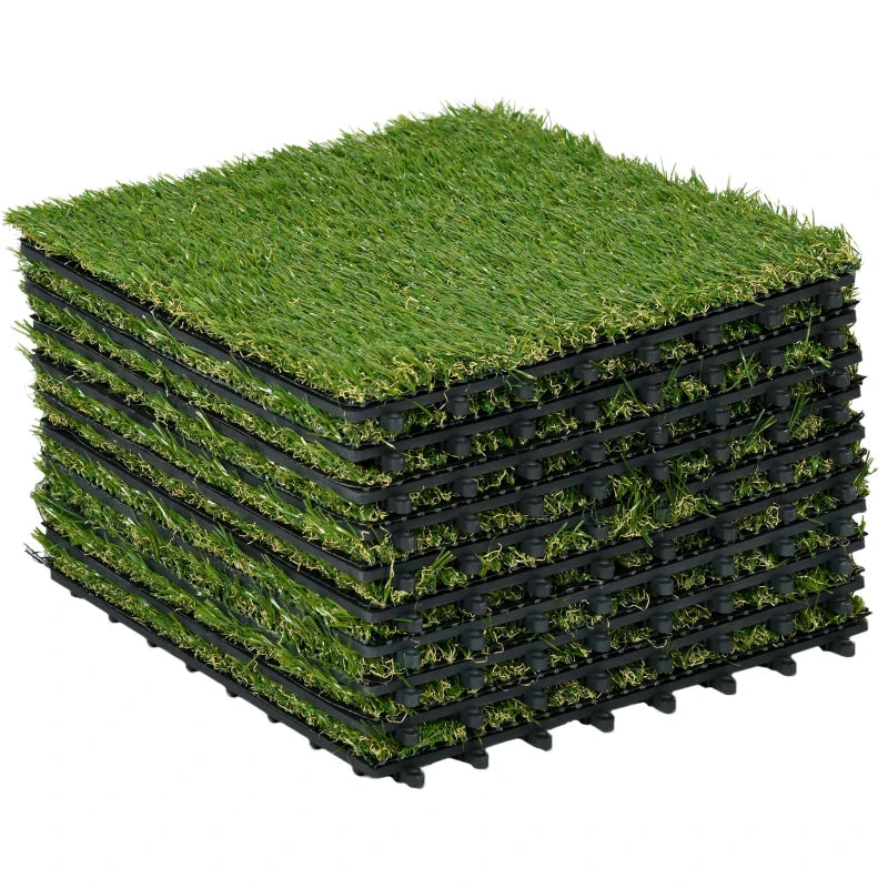 30 x 30cm Artificial Grass Tiles (Pack of x10)